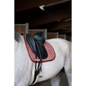 EQUITHÈME Tapis de Selle Glossy Dressage Rose Vieux