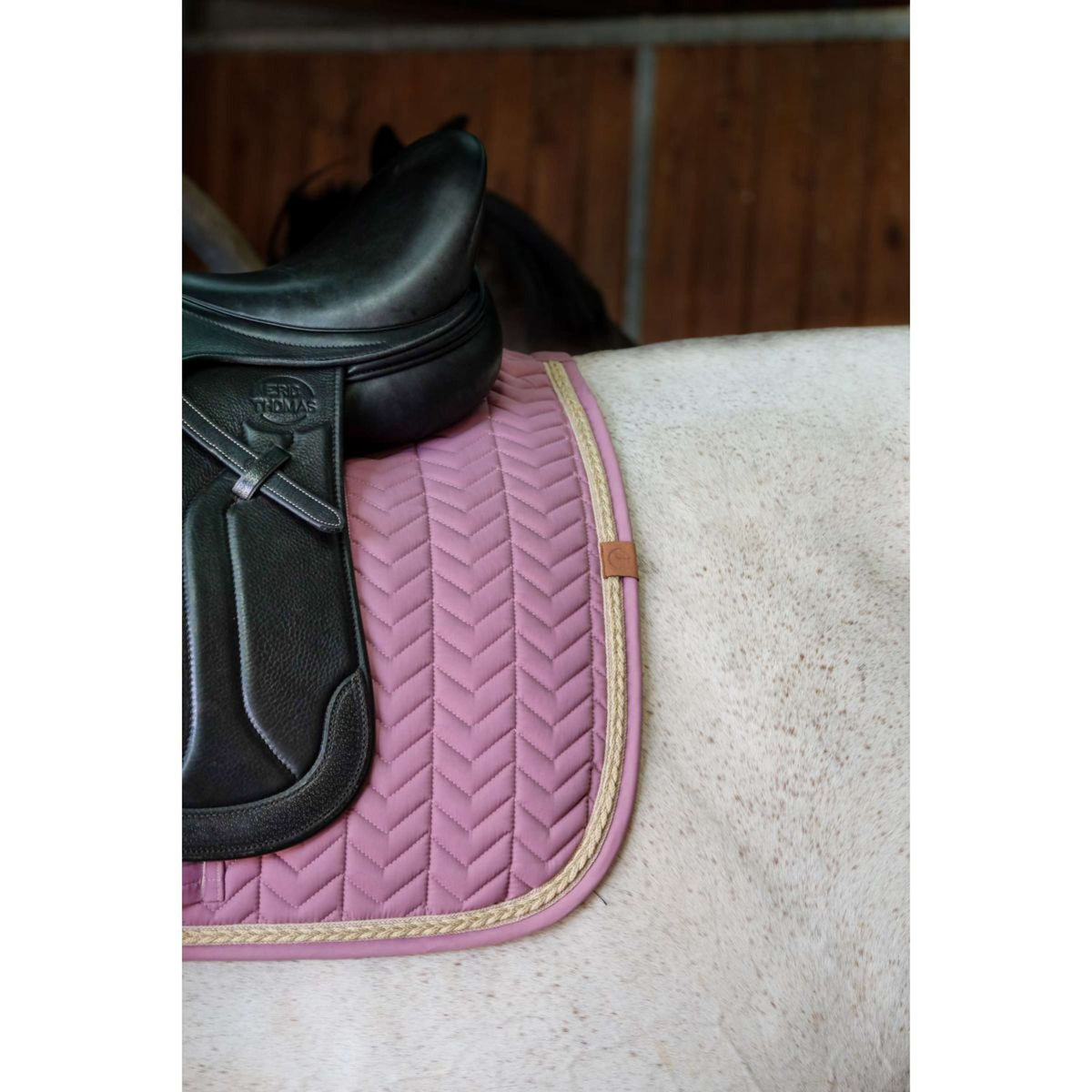 EQUITHÈME Tapis de Selle Softy Dressage Lavande