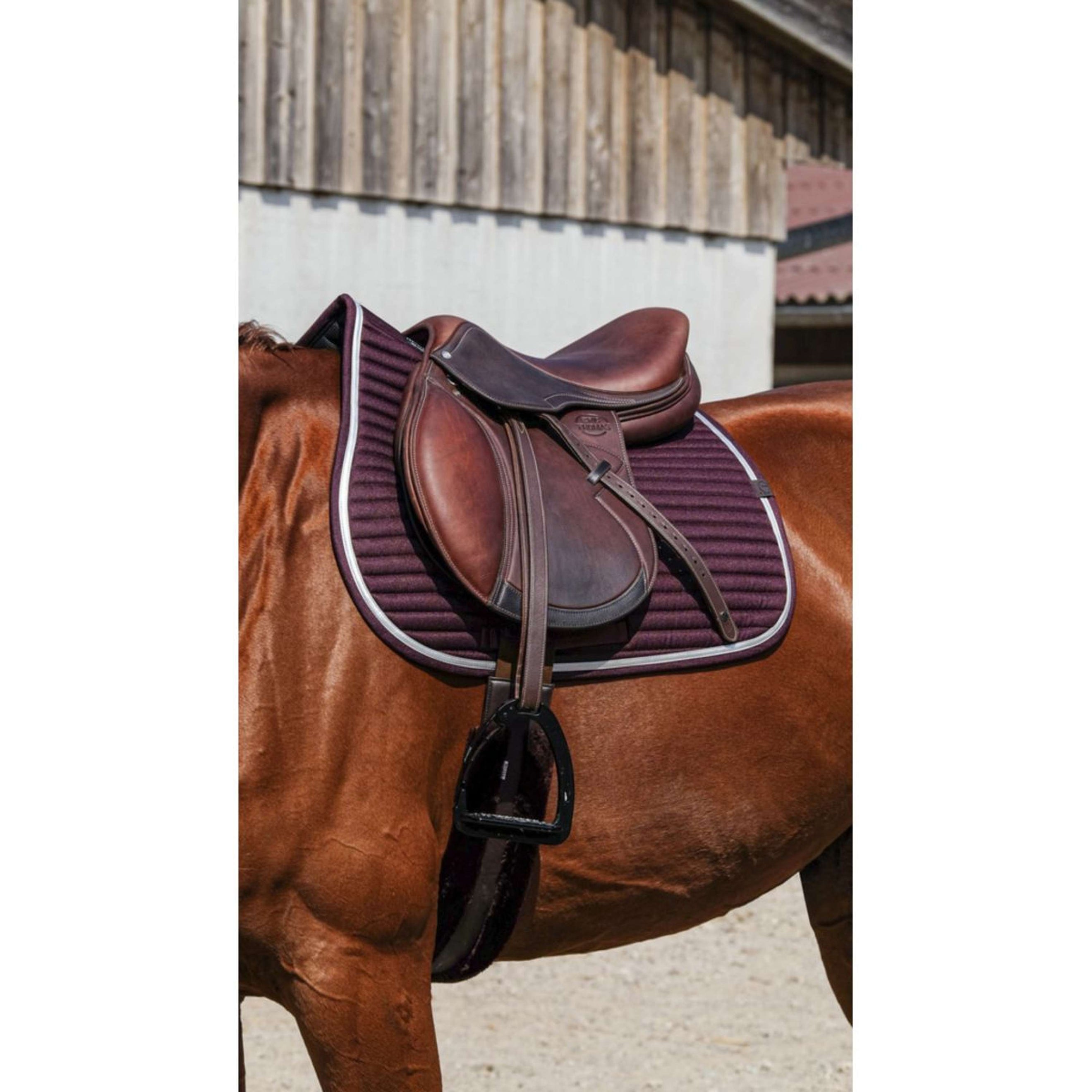 EQUITHÈME Tapis de Selle Spring de Saut Bordeaux EQUITHÈME Tapis de Selle Spring de Saut Bordeaux
