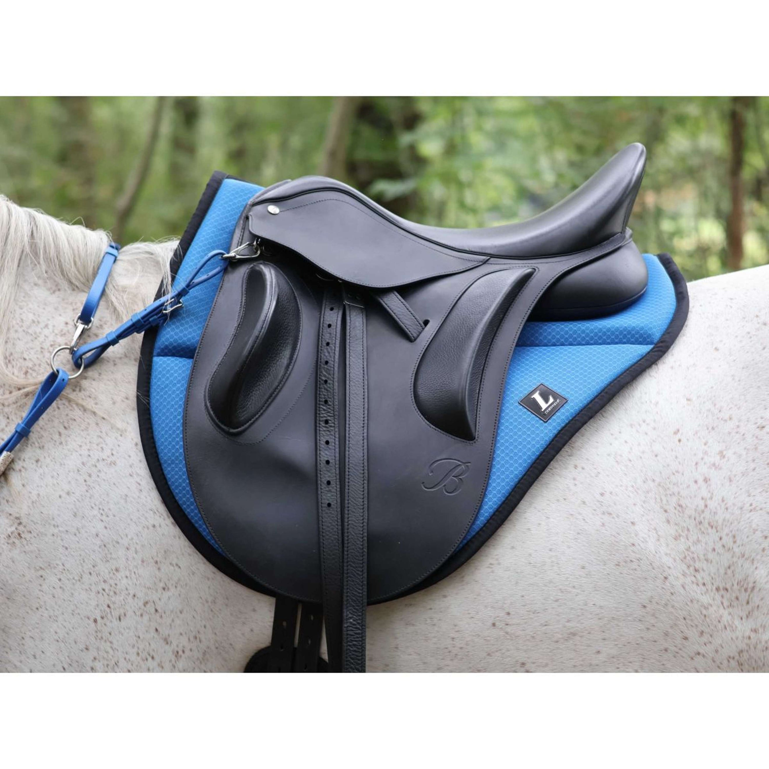 Lami-Cell Tapis de Selle Endurance Mesh Bleu