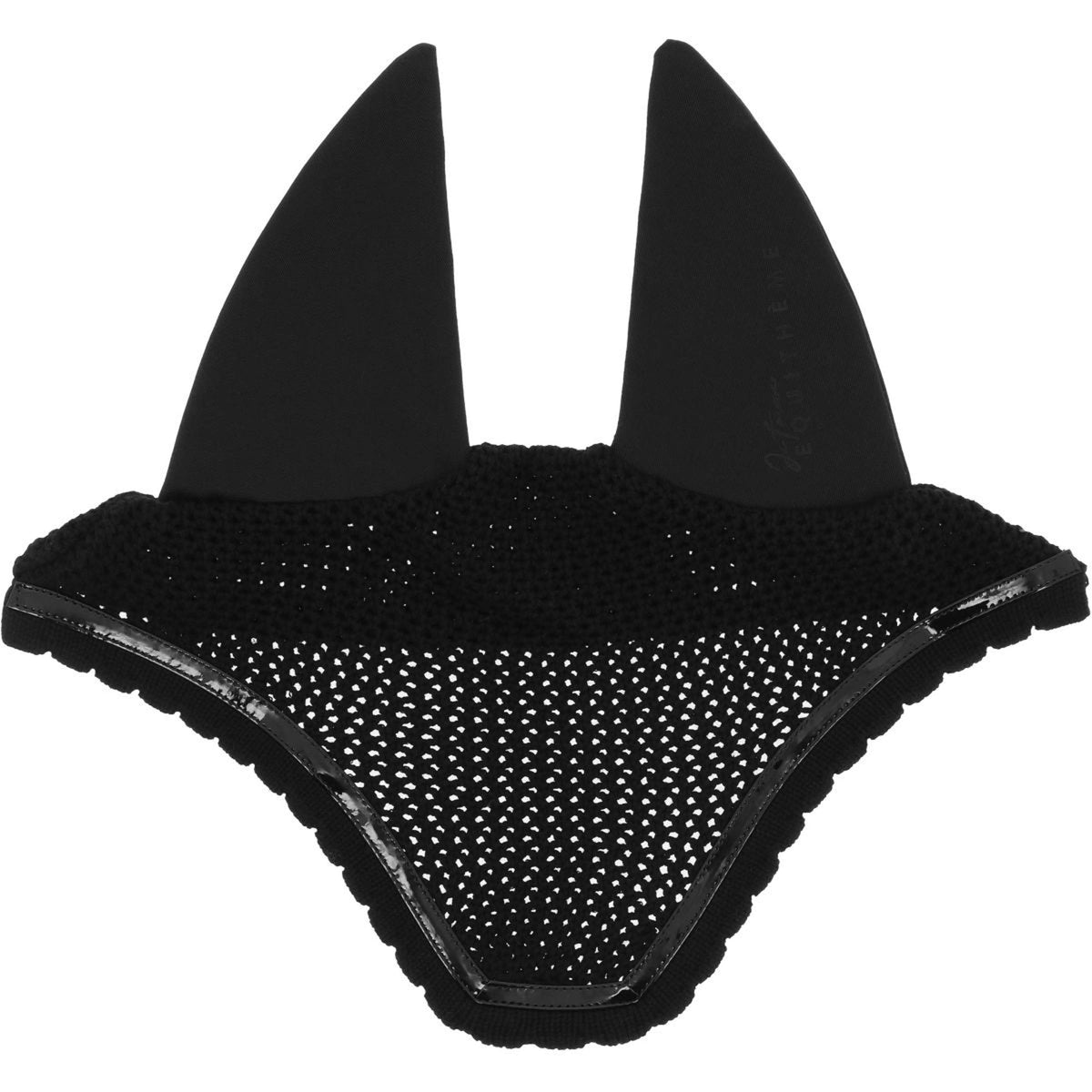 EQUITHÈME Bonnet Anti-Mouches Je Taime Mirror Noir