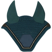 EQUITHÈME Bonnet Anti-Mouches Domino Bleu