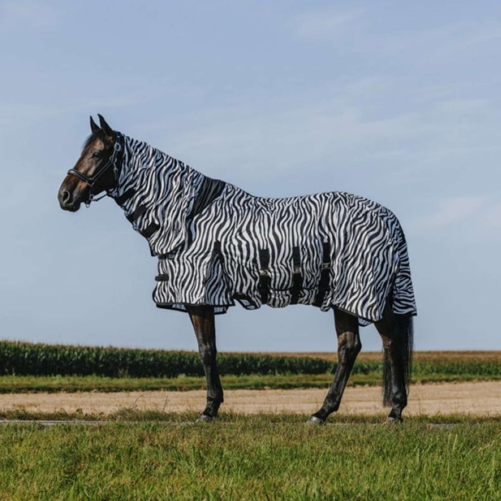 Riding World Couverture Anti-Mouches Belly Mesh Combo Zebra