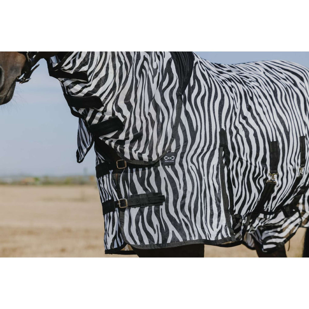 Riding World Couverture Anti-Mouches Belly Mesh Combo Zebra