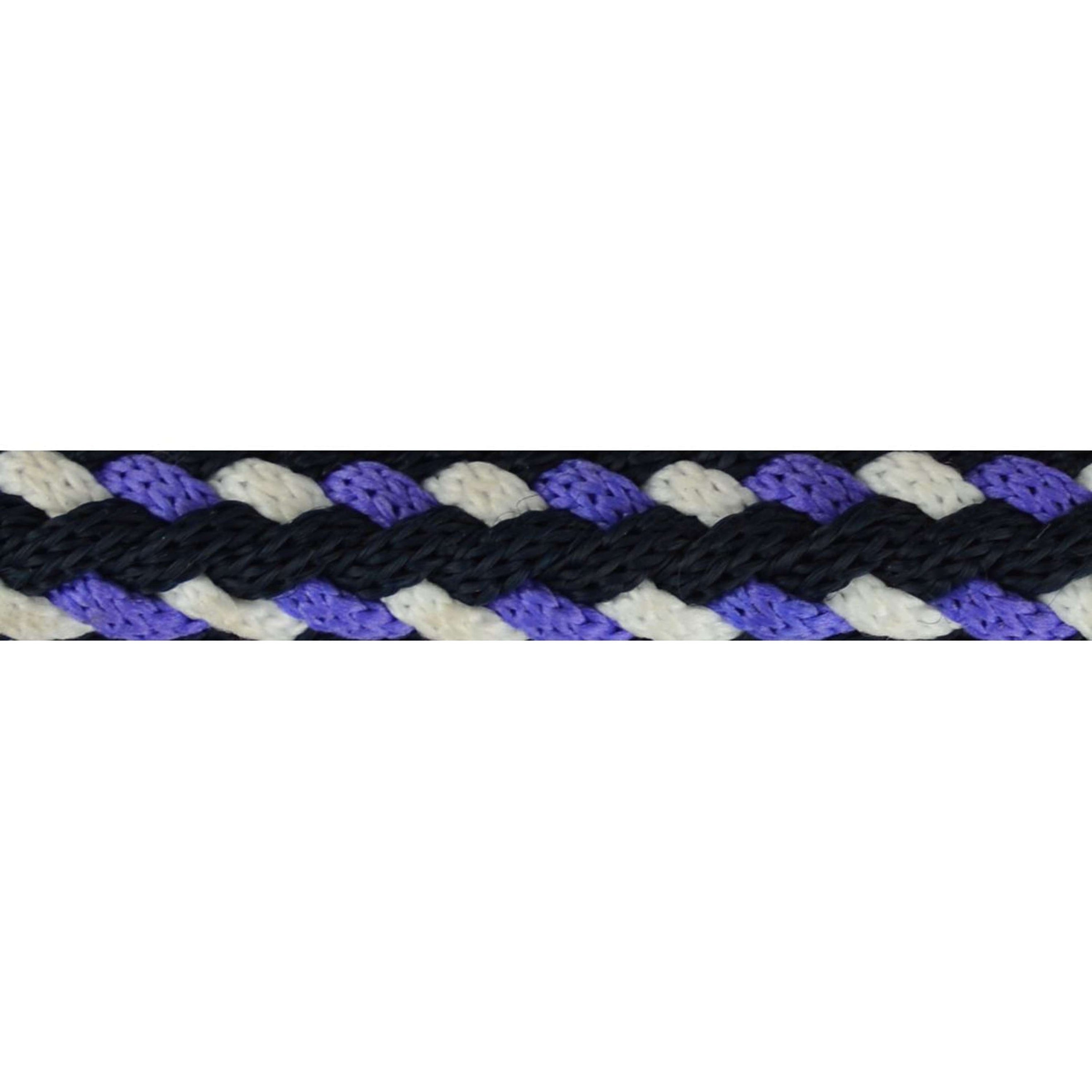 Norton Corde pour Licol Tricolore Violet/Noir/Blanc