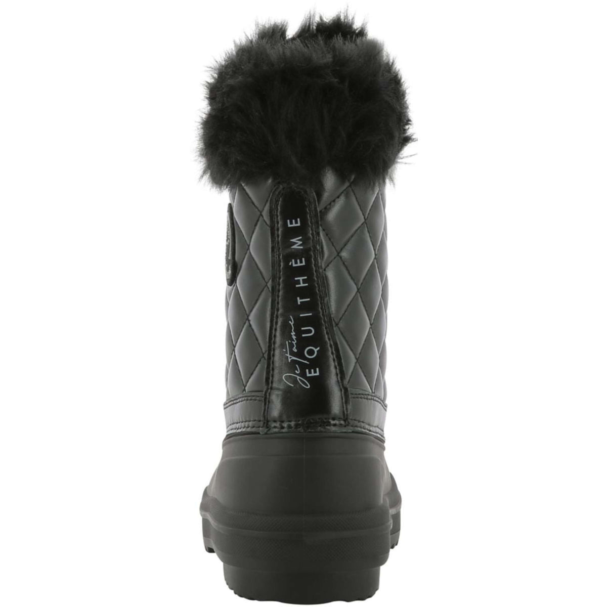 EQUITHÈME Bottes d'Extérieur Je T Aime Hiver Noir