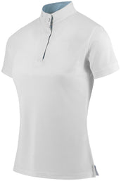 EQUITHÈME Polo Betty Mesh Femme Blanc