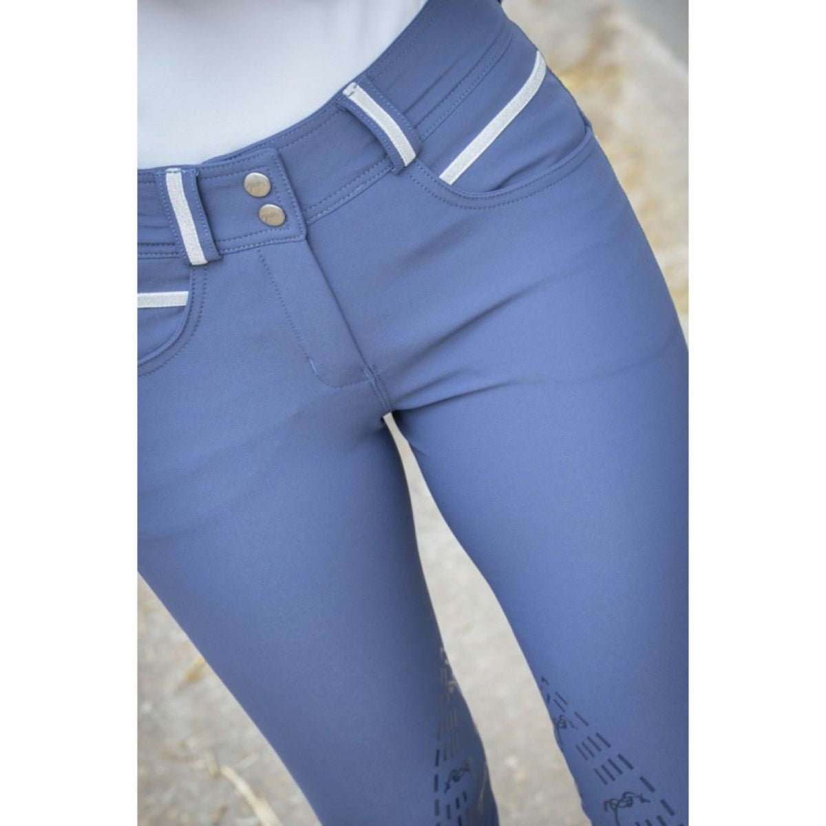 Pénélope Pantalon d'Équitation Fun Pushup Dauphin Bleu