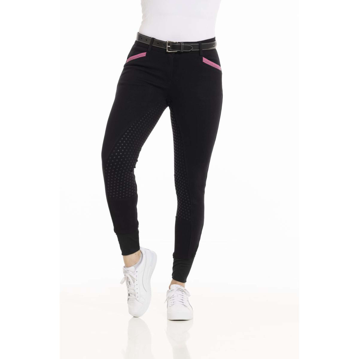 EQUITHÈME Pantalon d'Équitation Kylie Organic Cotton Noir