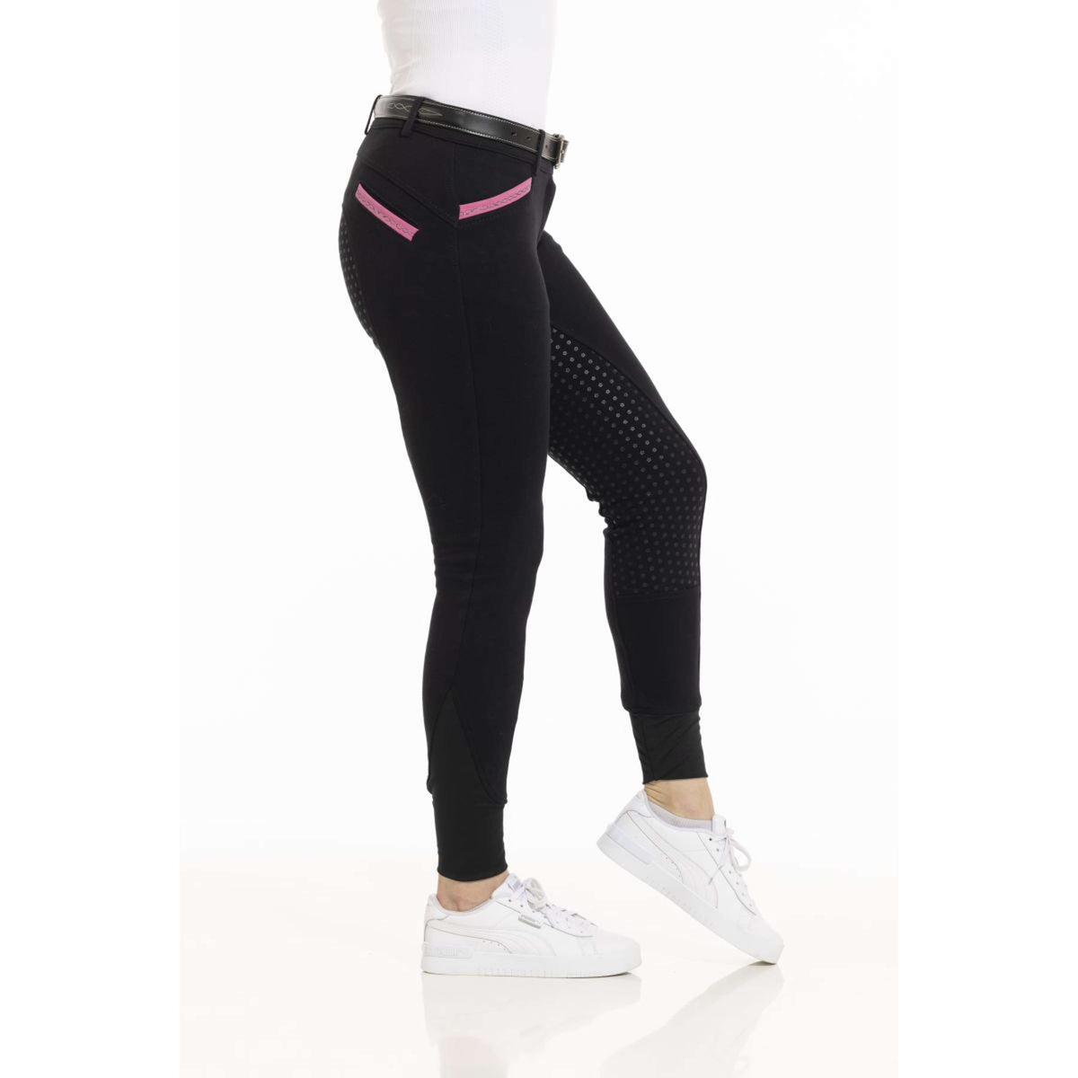 EQUITHÈME Pantalon d'Équitation Kylie Organic Cotton Noir