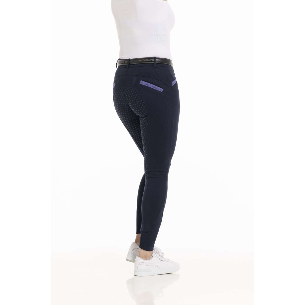 EQUITHÈME Pantalon d'Équitation Kylie Organic Cotton Marin