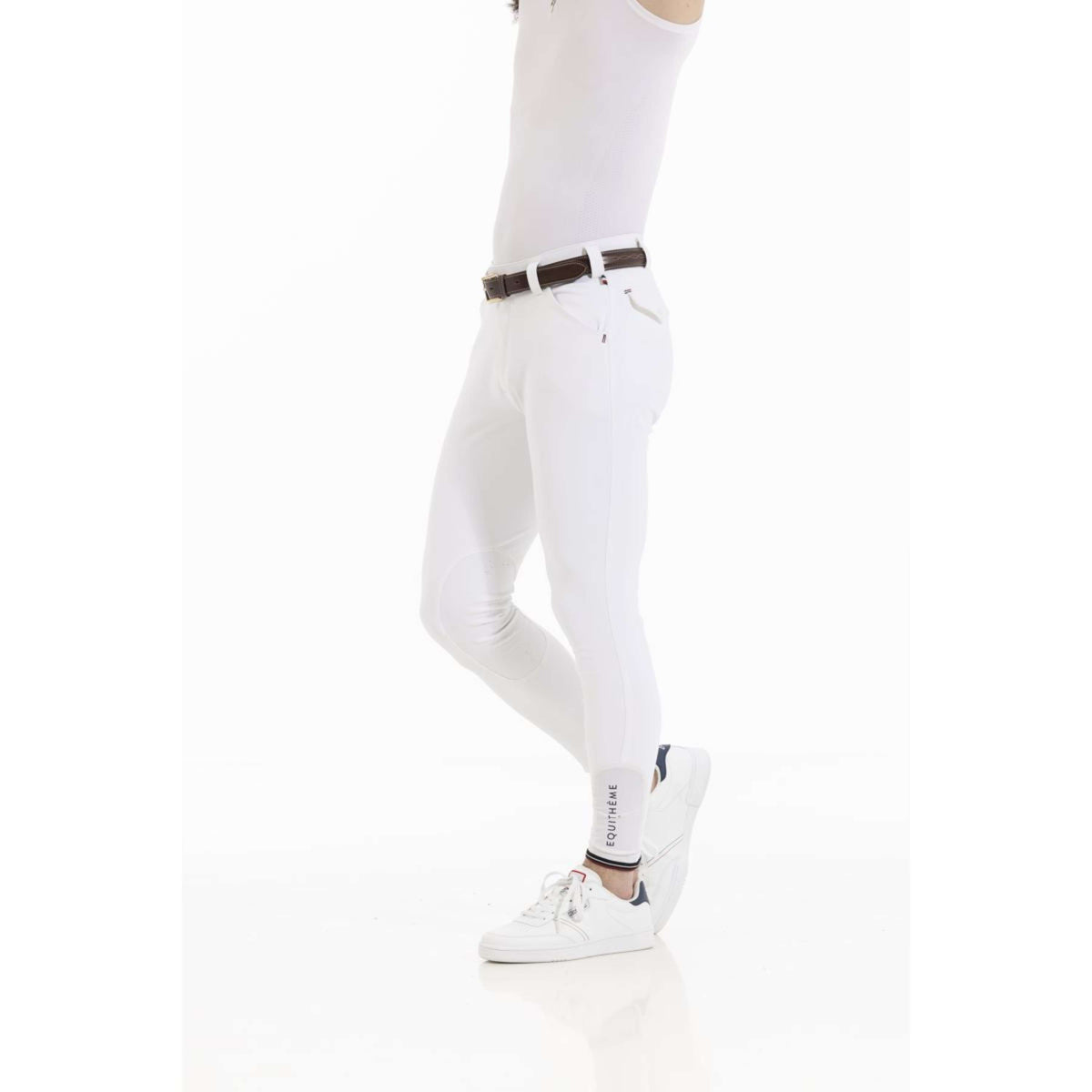 EQUITHÈME Pantalon d'Équitation Eliot Hommes Blanc