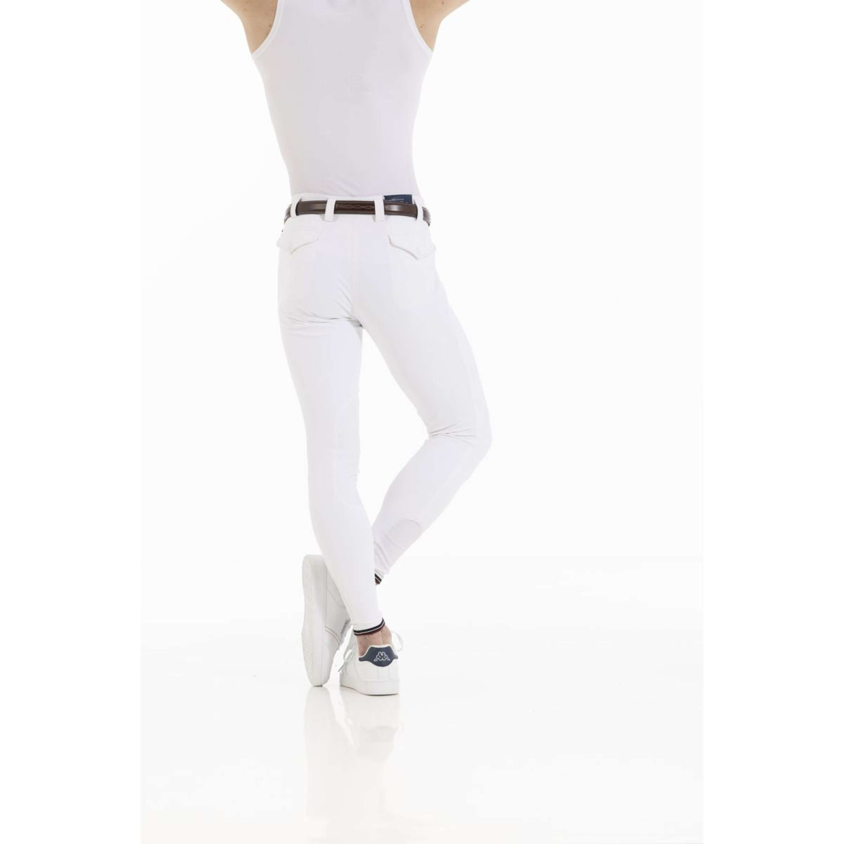 EQUITHÈME Pantalon d'Équitation Eliot Hommes Blanc