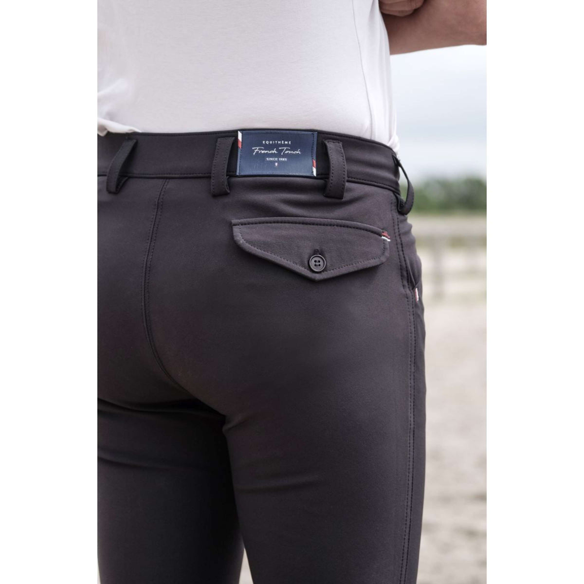 EQUITHÈME Pantalon d'Équitation Eliot Hommes Noir