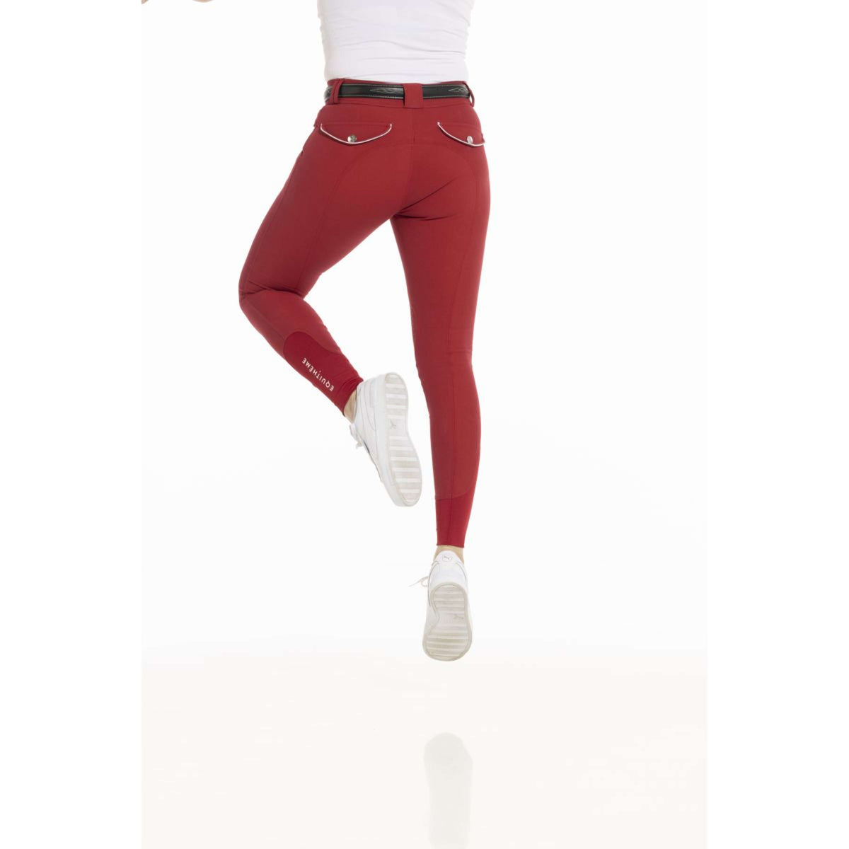 EQUITHÈME Pantalon d'Équitation Belinda Femmes Rouge