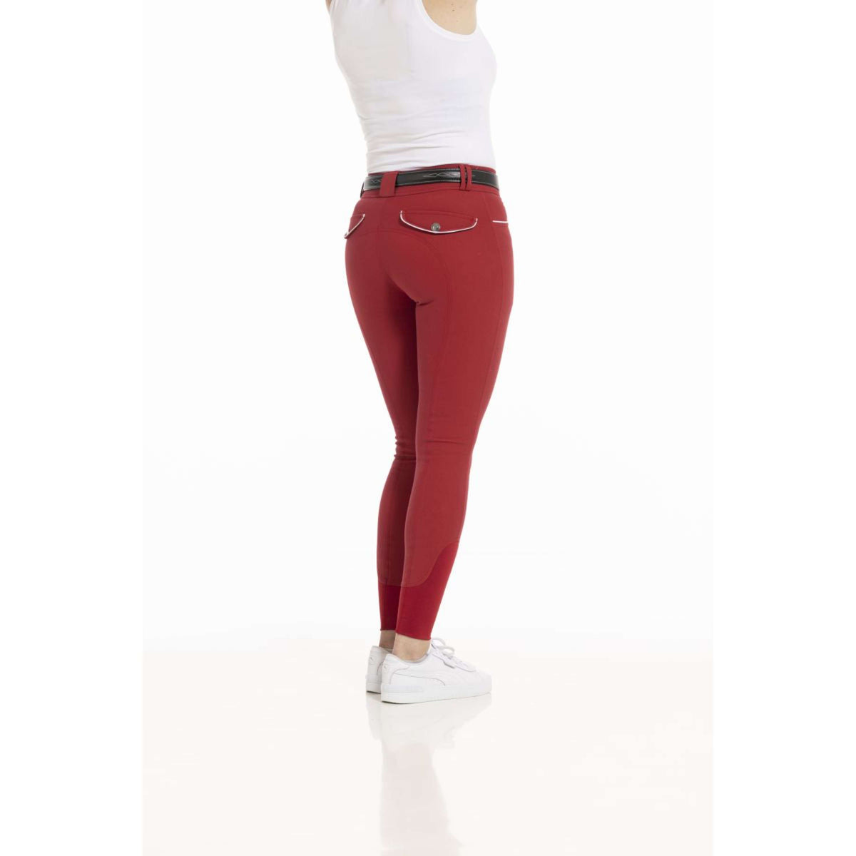 EQUITHÈME Pantalon d'Équitation Belinda Femmes Rouge