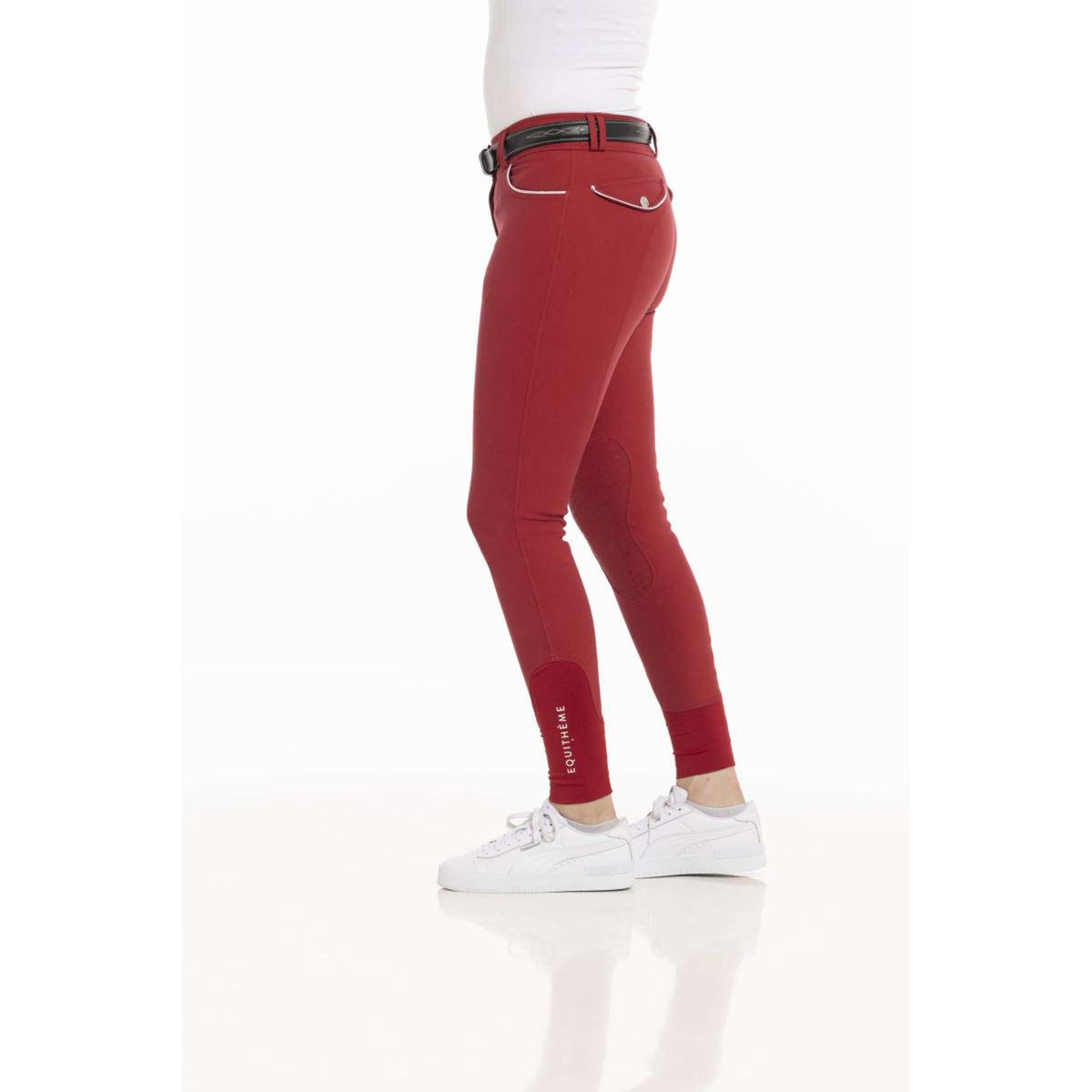 EQUITHÈME Pantalon d'Équitation Belinda Femmes Rouge