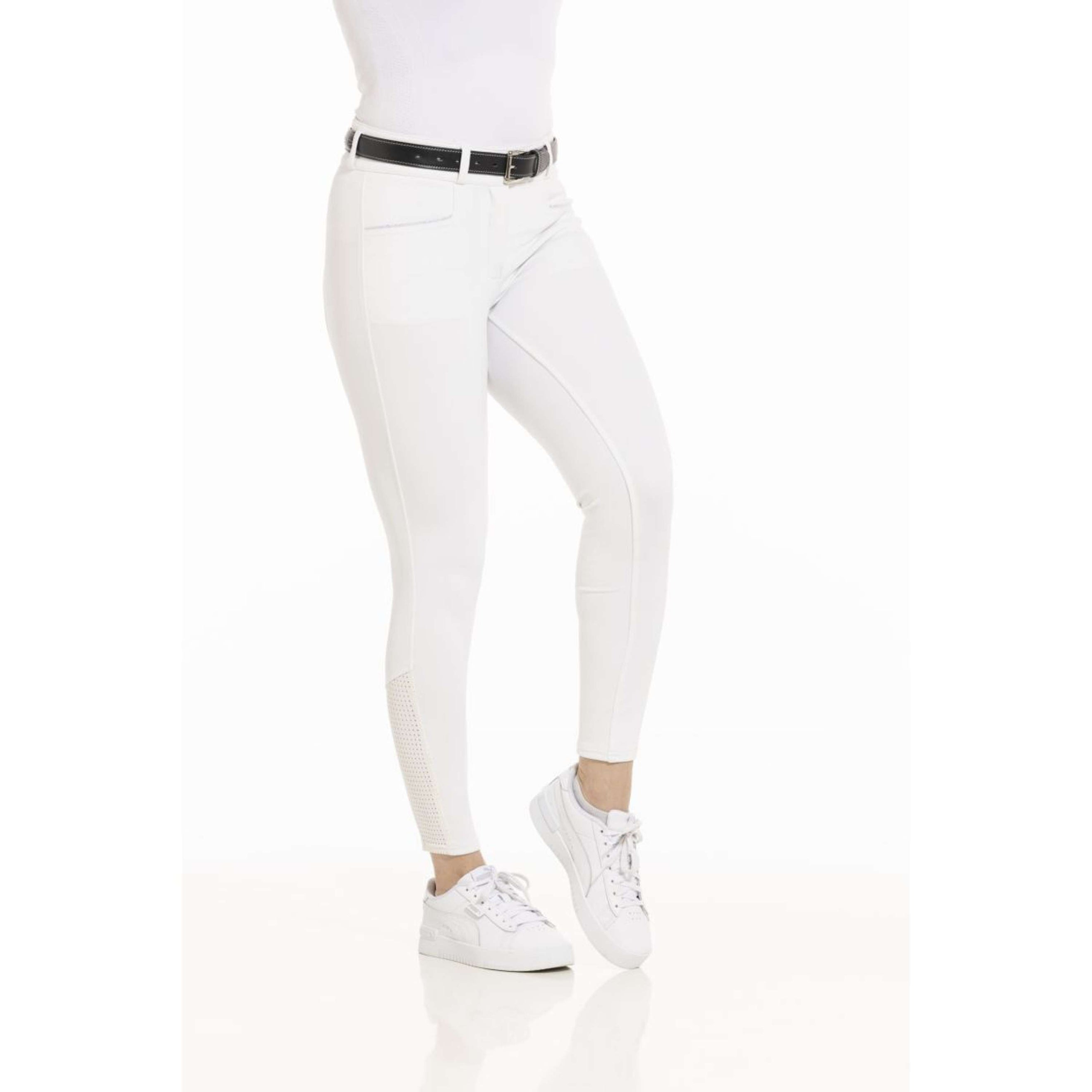 EQUITHÈME Pantalon d'Équitation Claudine Blanc