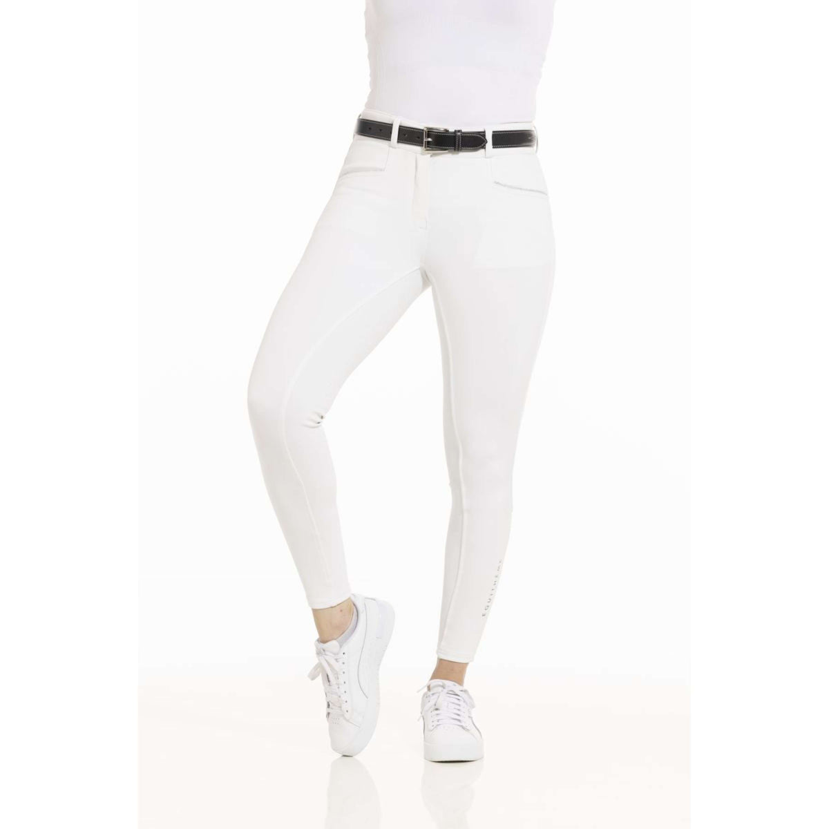 EQUITHÈME Pantalon d'Équitation Claudine Blanc