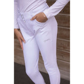 Pénélope Pantalon d'Équitation Elegance Femme Blanc