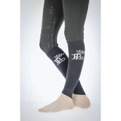 Pénélope Chaussettes d'Équitation Concours 2 Paar Gris