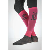 Pénélope Chaussettes d'Équitation Concours 2 Paar Fuchsia