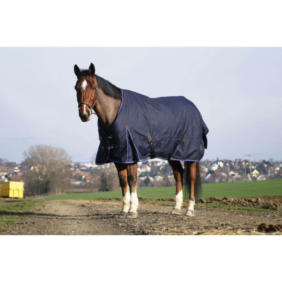 EQUITHÈME Couverture Imperméable Classic 1200D 0g Marin