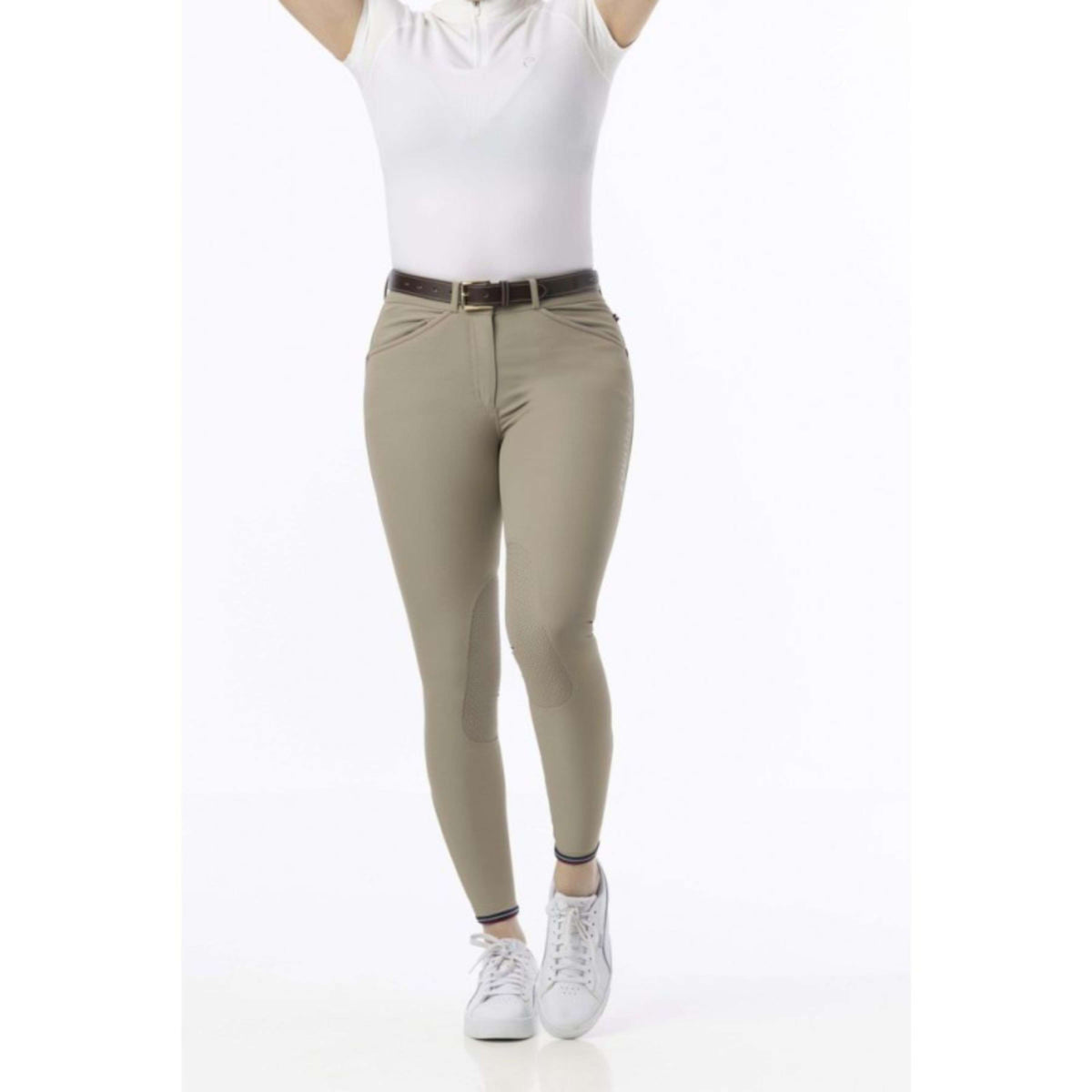 EQUITHÈME Pantalon d'Équitation Yolande Femme Beige