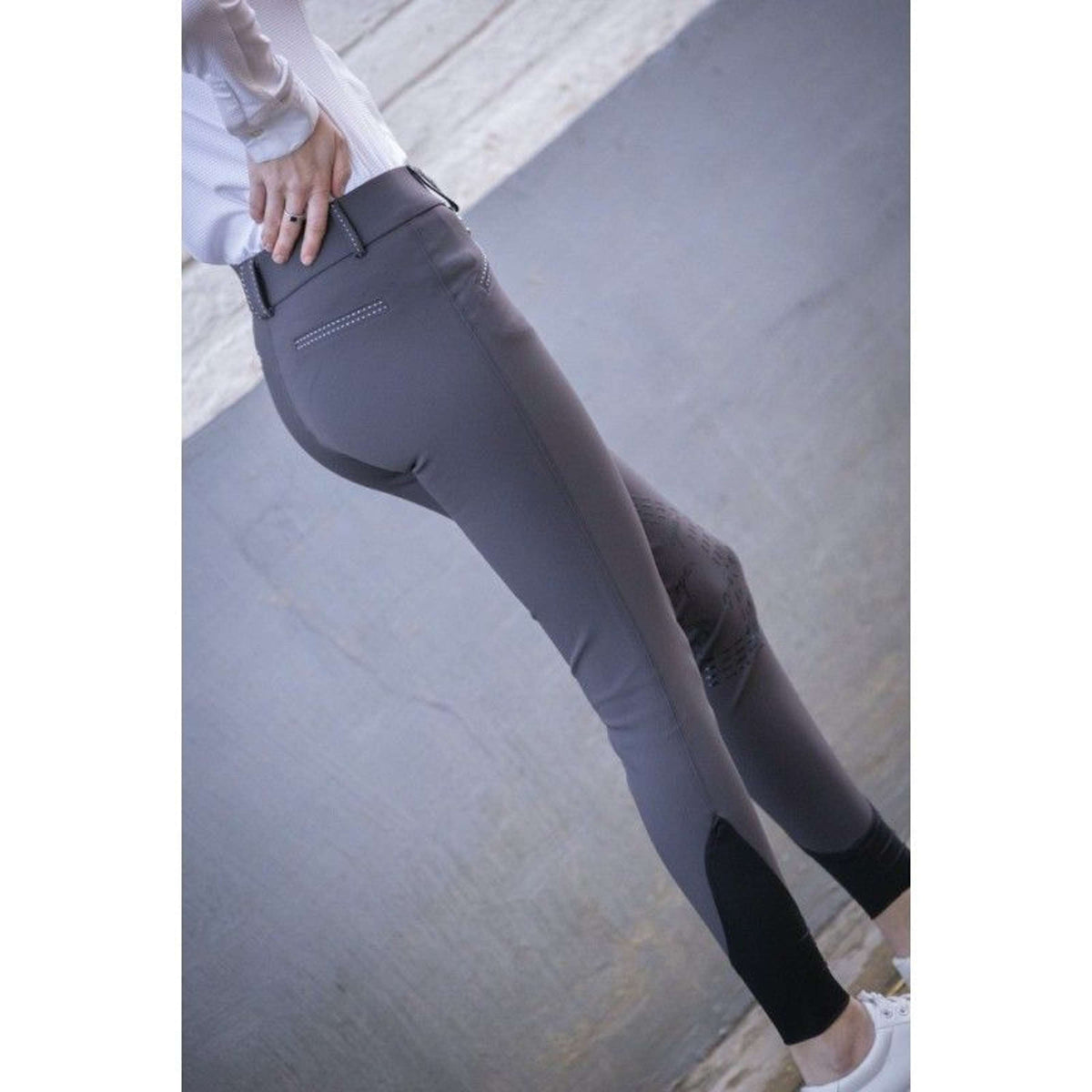 Pénélope Pantalon d'Équitation Rocky Femme Gris foncé