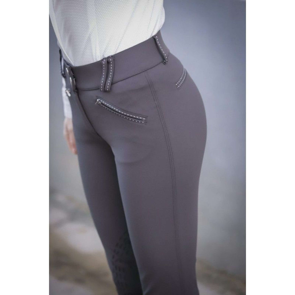 Pénélope Pantalon d'Équitation Rocky Femme Gris foncé