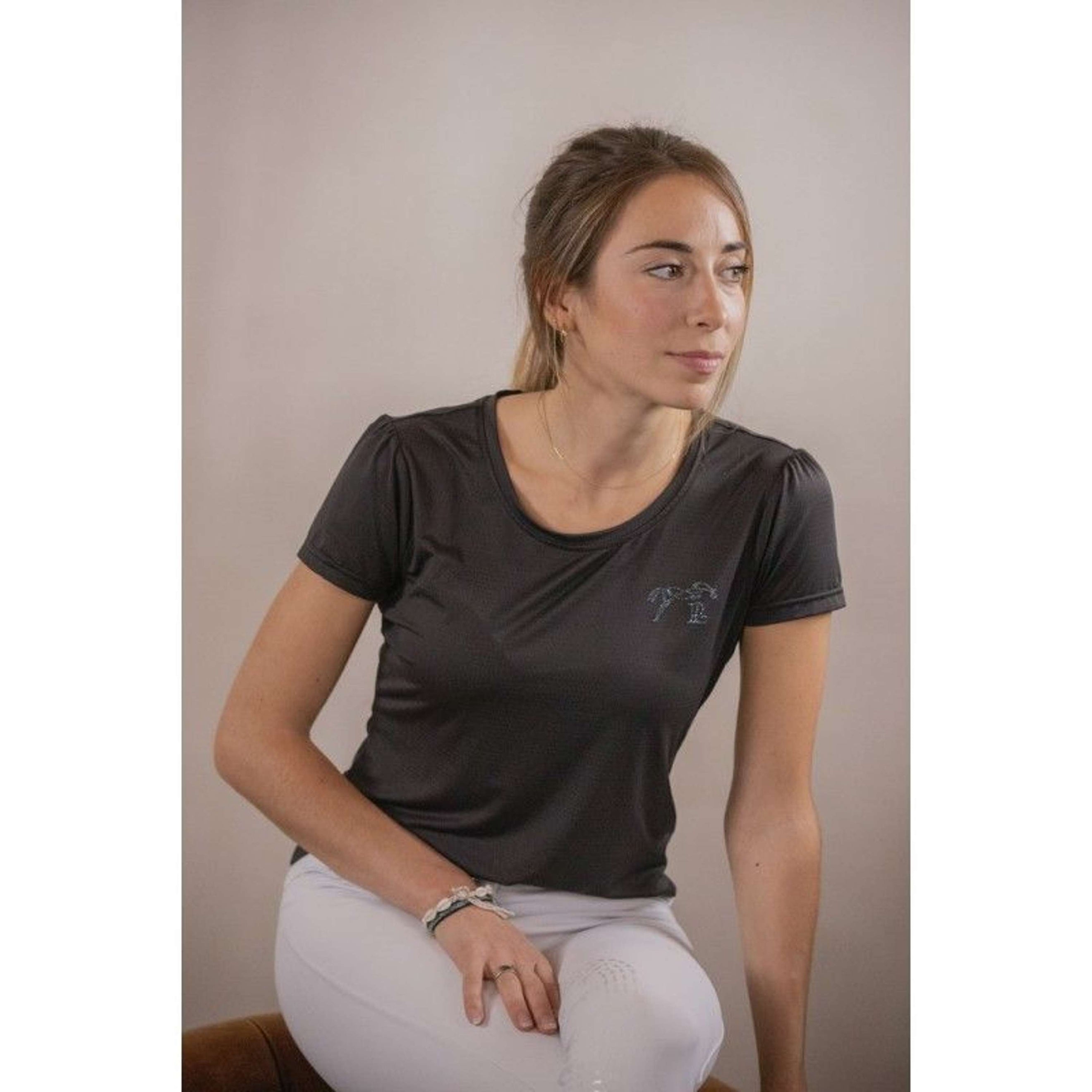 Pénélope T-Shirt Tecty SS Bleu/Gris