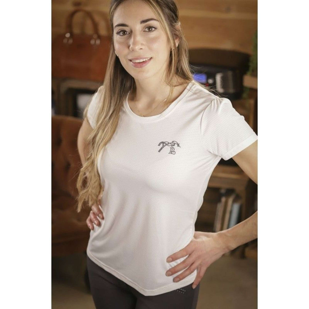 Pénélope T-Shirt Tecty SS Blanc cassé