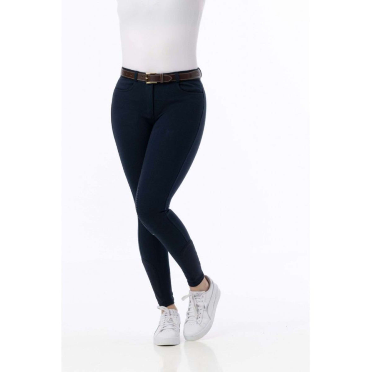 Riding World Pantalon d'Équitation Alexandrie Femme Marin