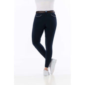 Riding World Pantalon d'Équitation Alexandrie Femme Marin