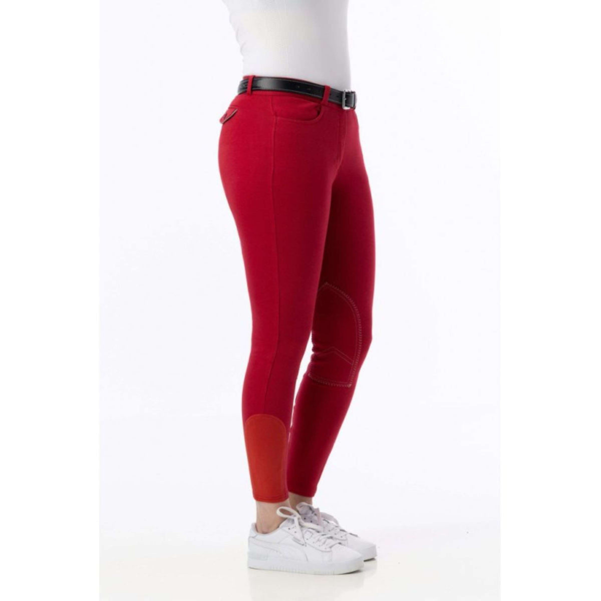 Riding World Pantalon d'Équitation Alexandrie Femme Rouge