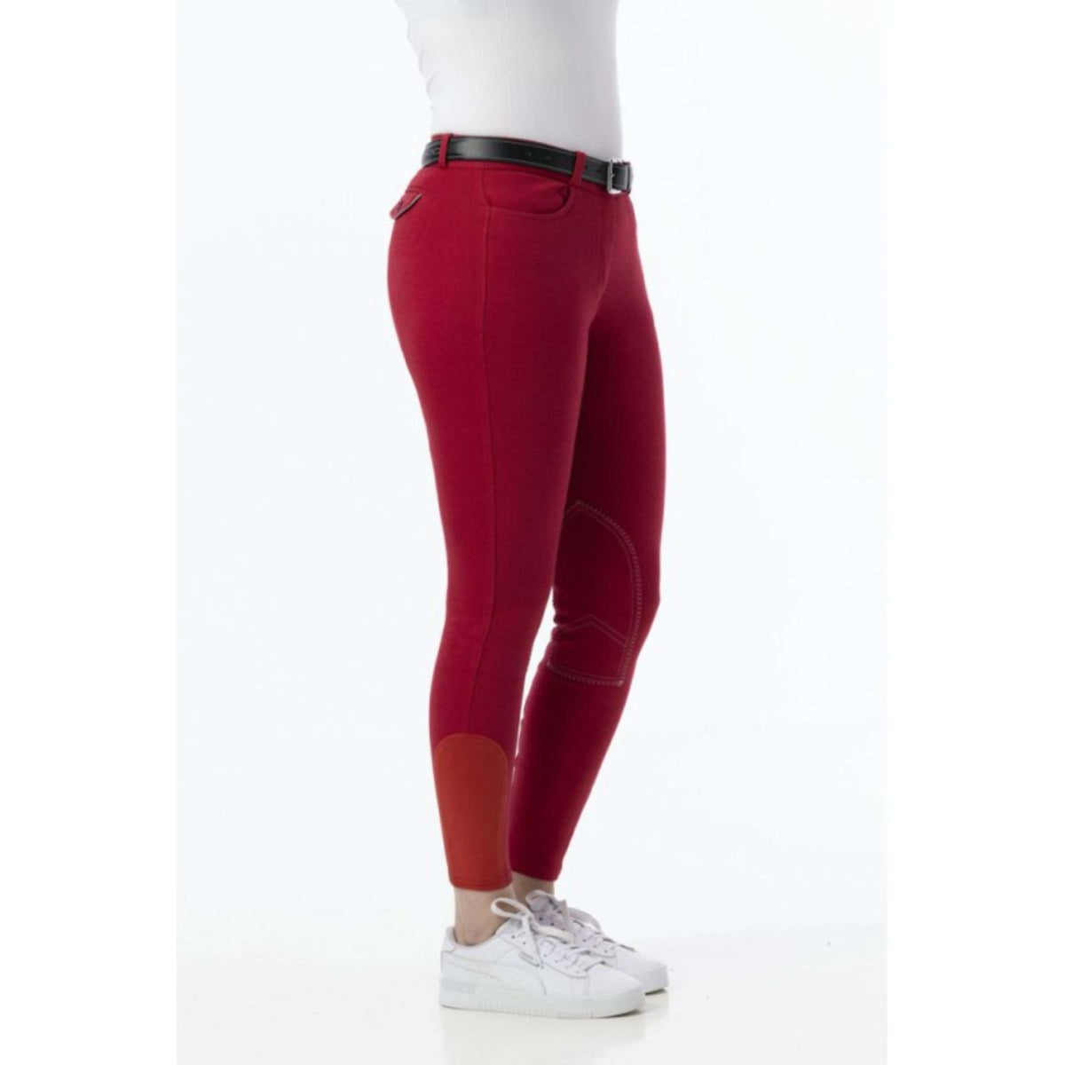 Riding World Pantalon d'Équitation Alexandrie Kids Rouge