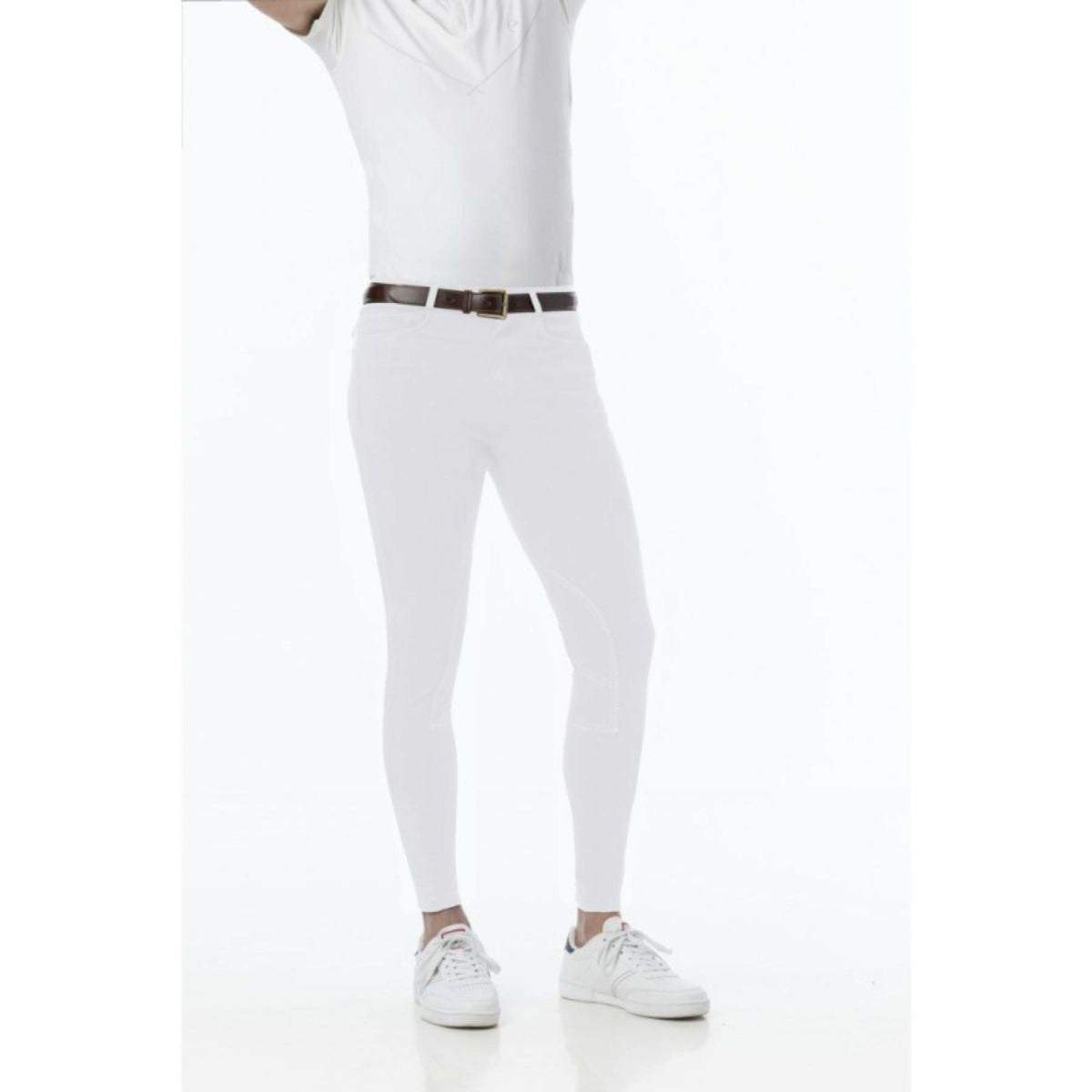 Riding World Pantalon d'Équitation Lecaire Hommes Blanc