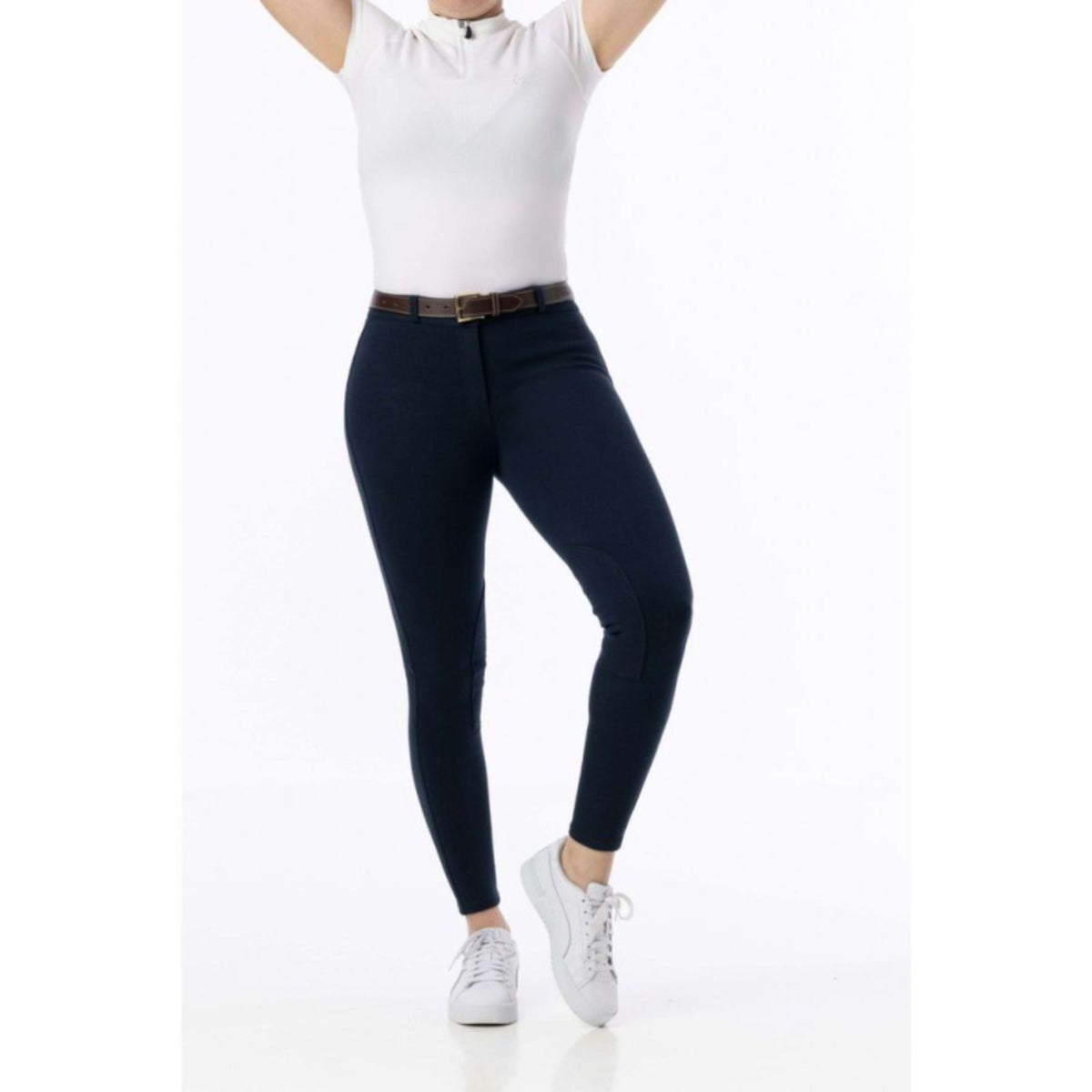 Riding World Pantalon d'Équitation Memphis Femme Marin