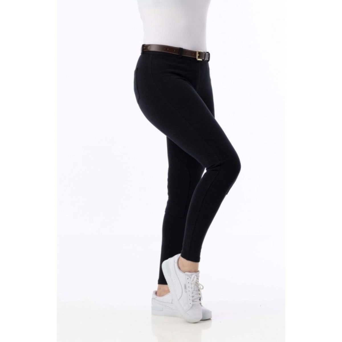 Riding World Pantalon d'Équitation Memphis Femme Noir