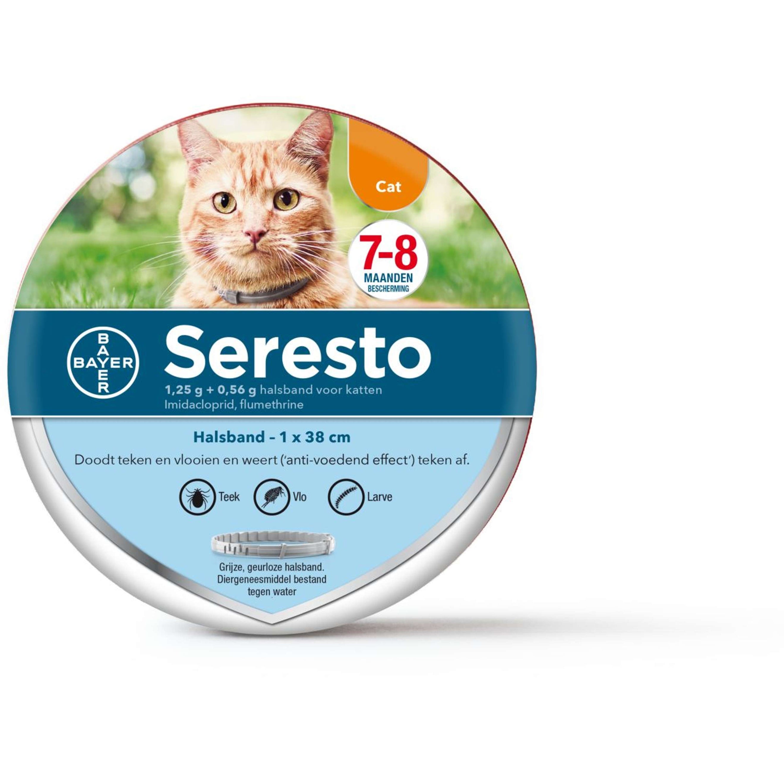 Seresto Collier Anti-Puces et Anti-Tiques Chat jusqu'à 8kg