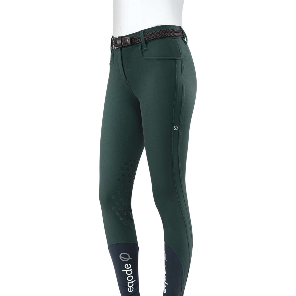 EQODE by Equiline Pantalon d'Équitation Delma Prise de Genou Vert