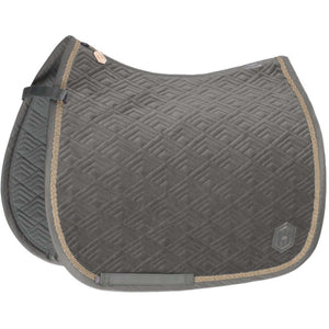 Eskadron Tapis de Selle Heritage Velvet Dressage Earl Grey