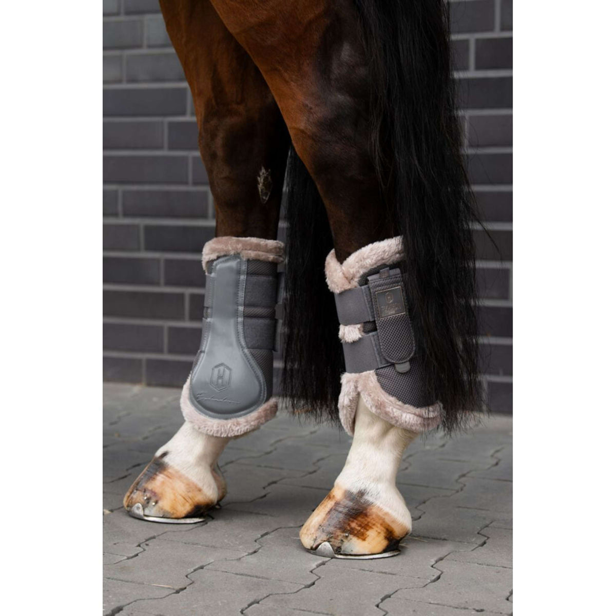 Eskadron Dressage Boots Heritage Mesh FauxFur Earl Grey