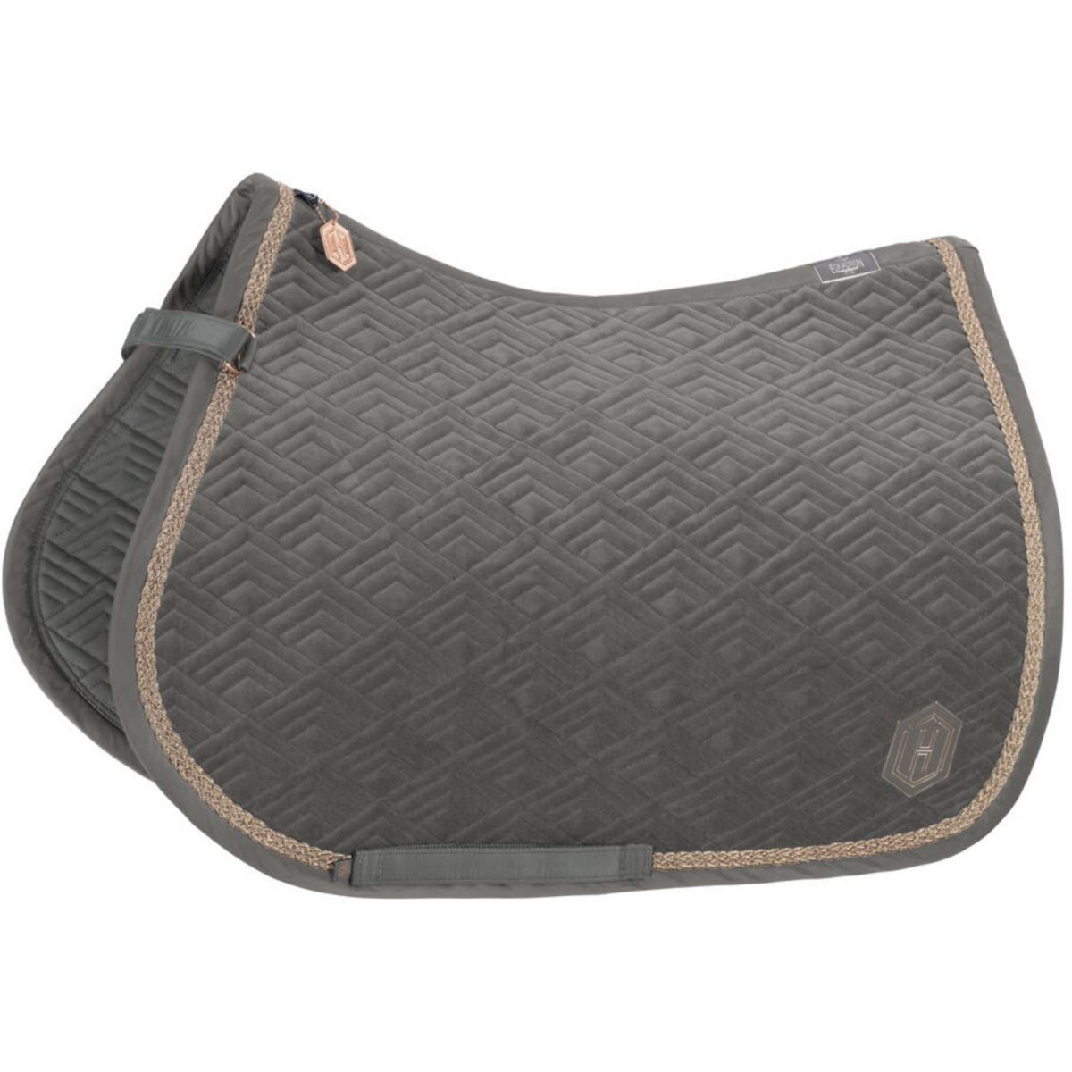 Eskadron Tapis de Selle Heritage Velvet Polyvalent Earl Grey