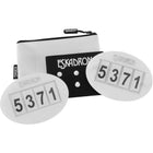Eskadron Numéros de Dossards Quick-Pin 4 Blanc