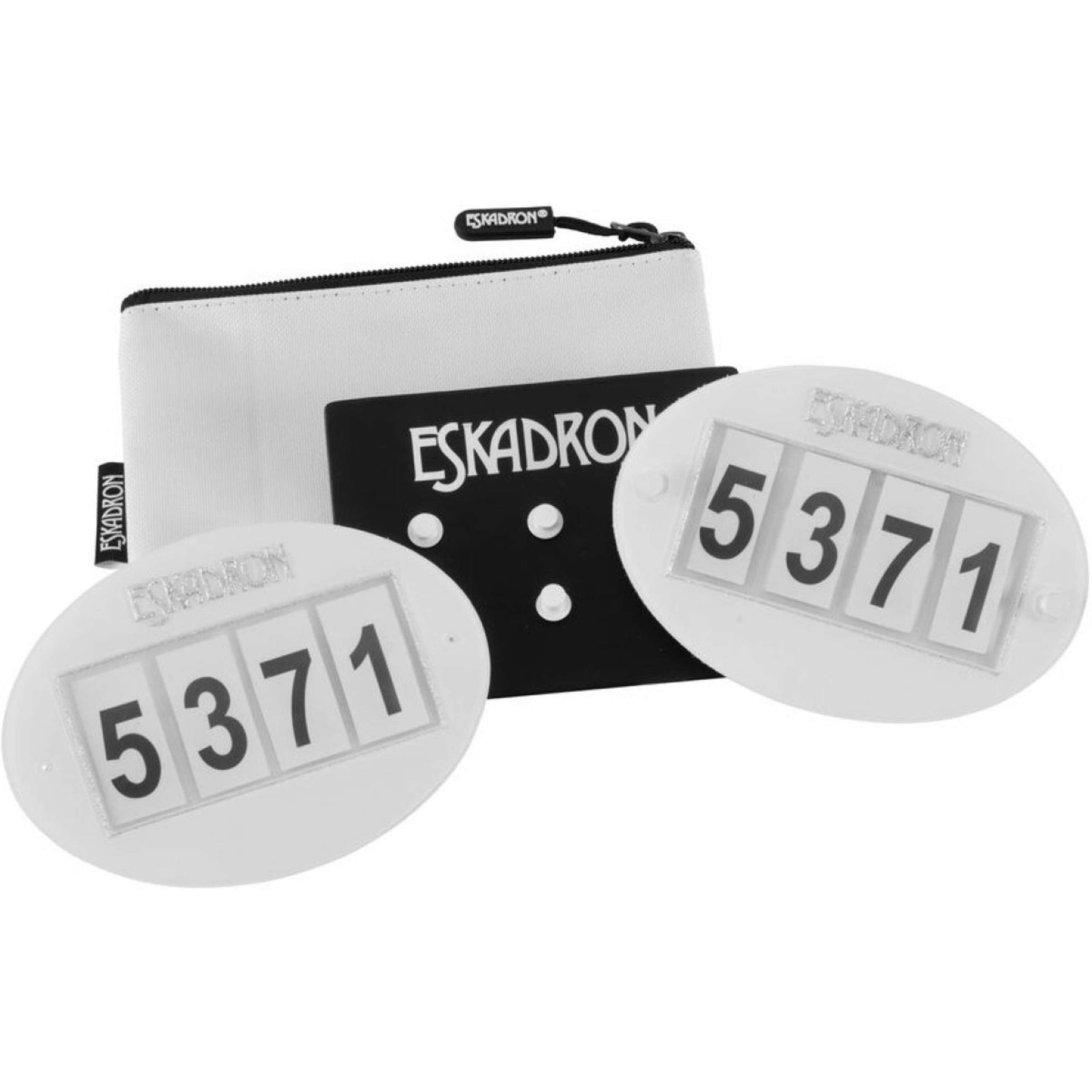Eskadron Numéros de Dossards Quick-Pin 4 Blanc Eskadron Numéros de Dossards Quick-Pin 4 Blanc