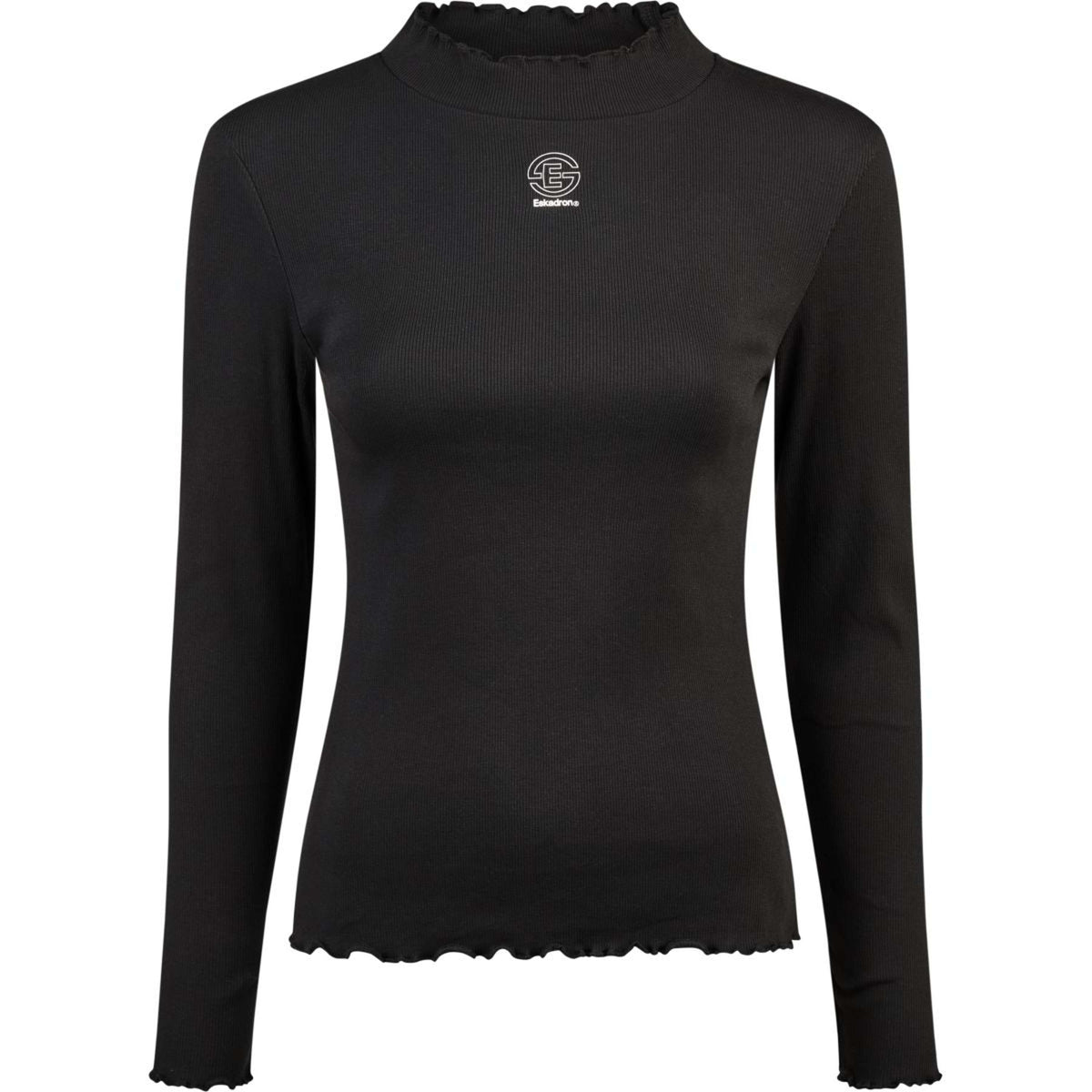 Eskadron T-Shirt Dynamics Turtleneck Rib Longues Manches Noir