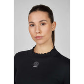 Eskadron T-Shirt Dynamics Turtleneck Rib Longues Manches Noir