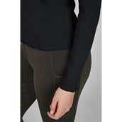 Eskadron T-Shirt Dynamics Turtleneck Rib Longues Manches Noir