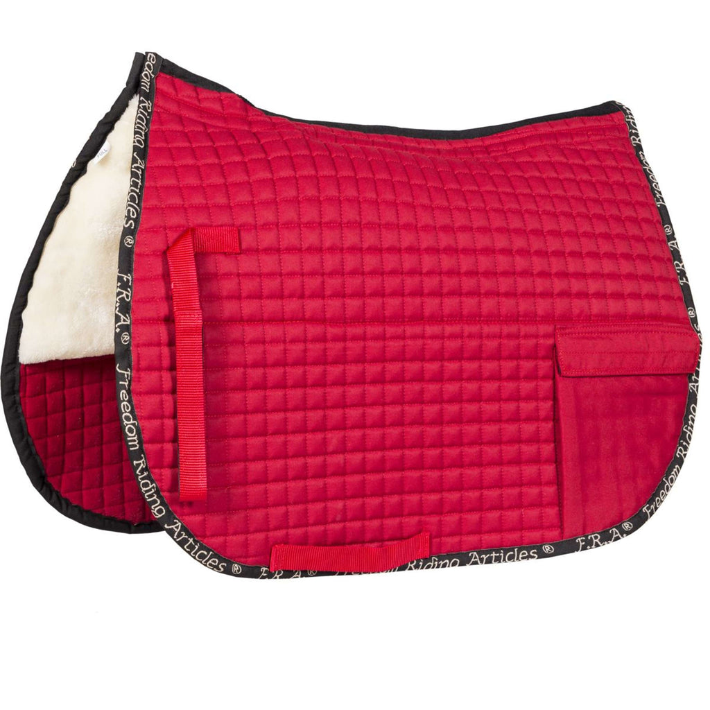 F.R.A. Chabraque Unica avec Poshes pour Selle Pieds nus Rouge